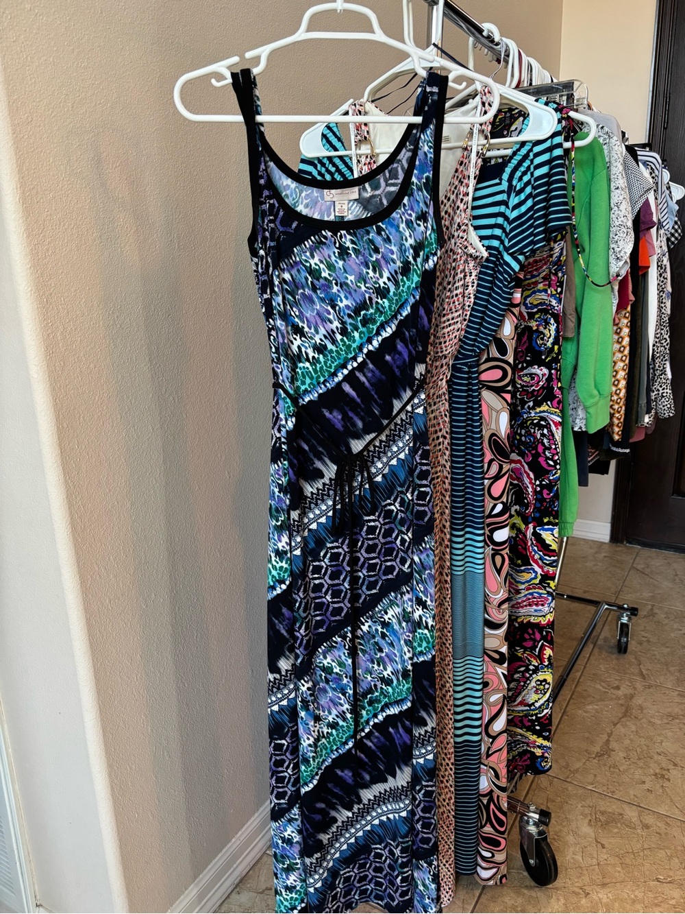 Multi colored maxi dress